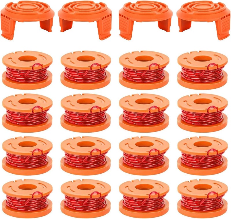 Evenlinkics Store 20 Pack WA0010 Replacement Spool for Worx Weed Eater String, Compatible with Worx String Trimmer,10ft 0.065" Trimmer Line Replacement Spool ，for Worx Trimmer spools - Image 1